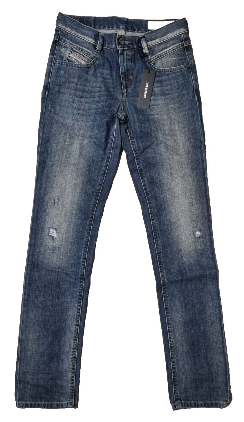 DIESEL Damen Jeans Belthy | Regular Slim Straight | Blau 0853S | W23 L30 BR1C2