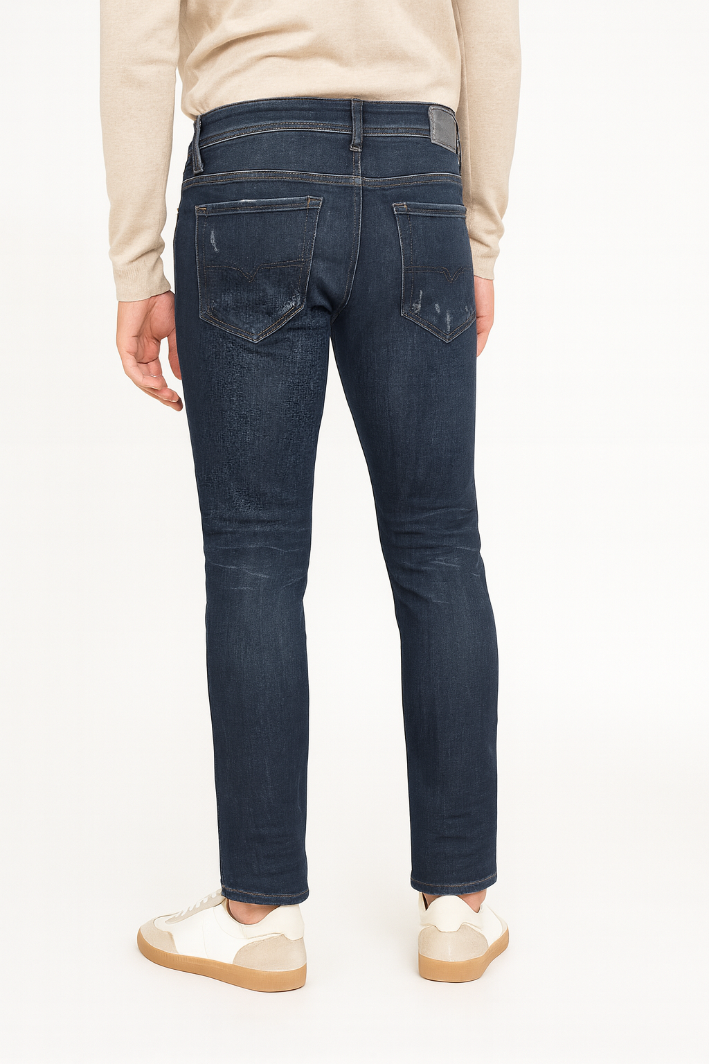 DIESEL Herren Jeans THAVAR W27 L30 Blau Slim Skinny Fit Designer Mode M1