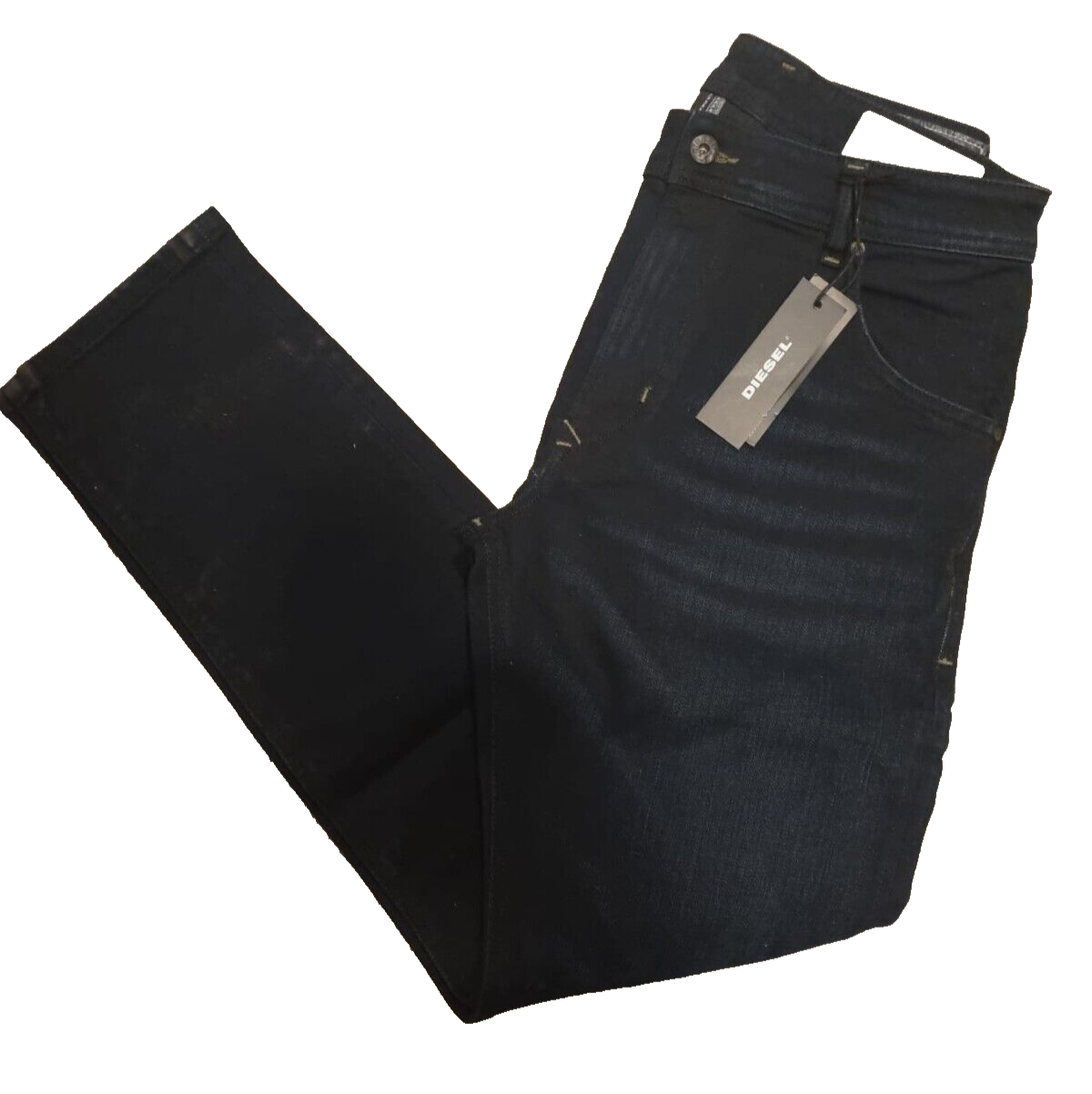 DIESEL Herren Jeans Thavar OR84A Schwarz W31/L30, Slim Skinny Fit