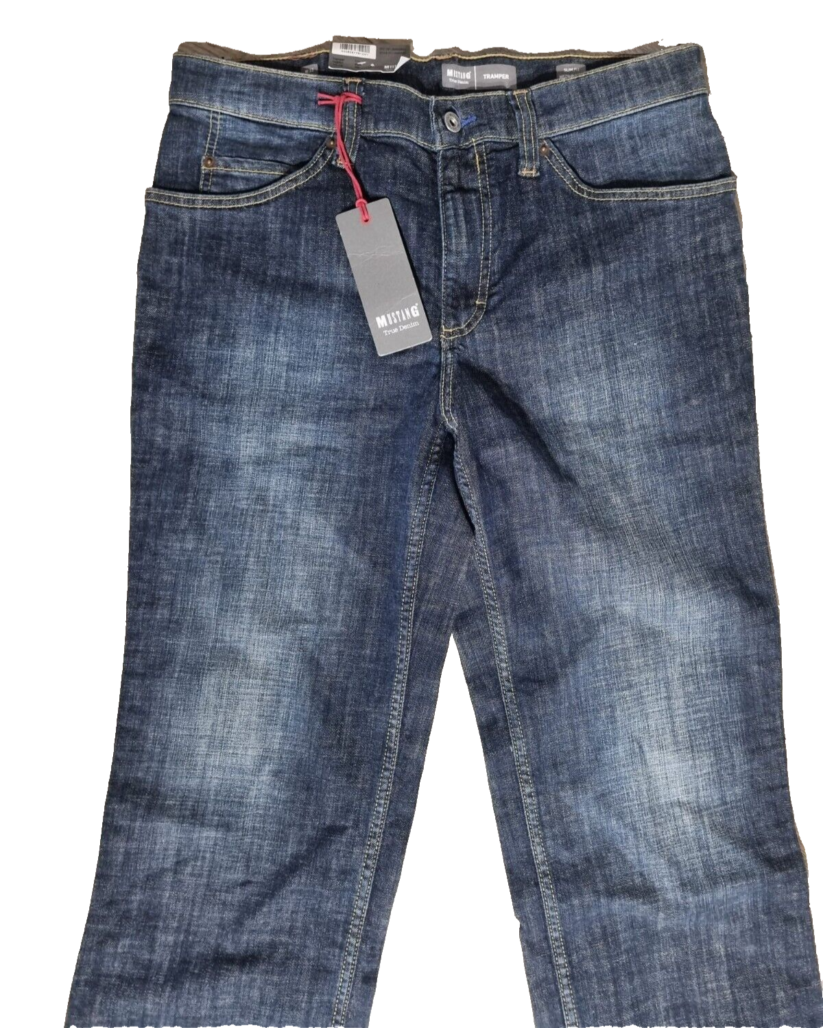 MUSTANG Herren Jeans Tramper W33 L30 Dunkelblau | Slim Medium Straight BR1C3