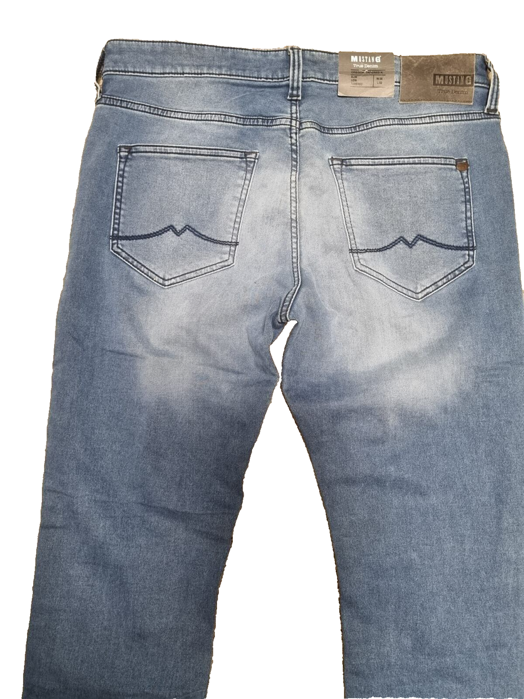 MUSTANG Herren Jeans Oregon Tapered K Blau | Slim Low Tapered | Sonderpreis BR1C