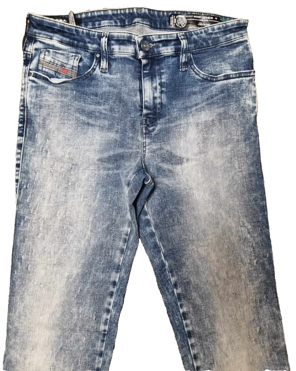 DIESEL Damen Jeans SKINZEE W29 L32 Blau | Made in Italy | Super Skinny Fit K4