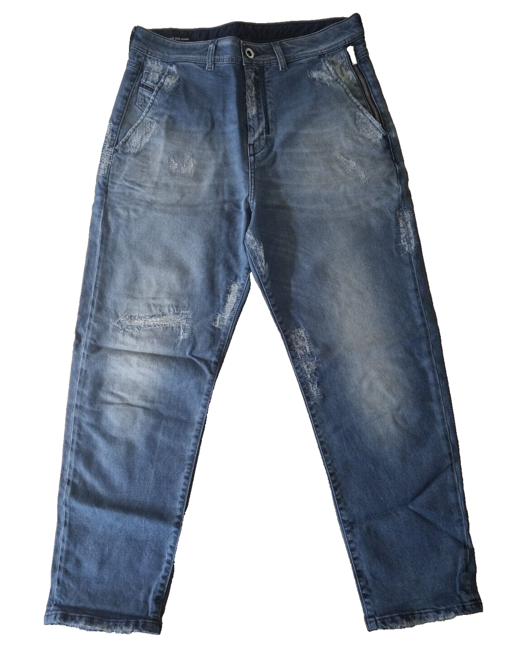 DIESEL Damen Jeans Carrot Chino W27 | 00SN8G 0672L, Rarität, Blau, Exklusiv E6