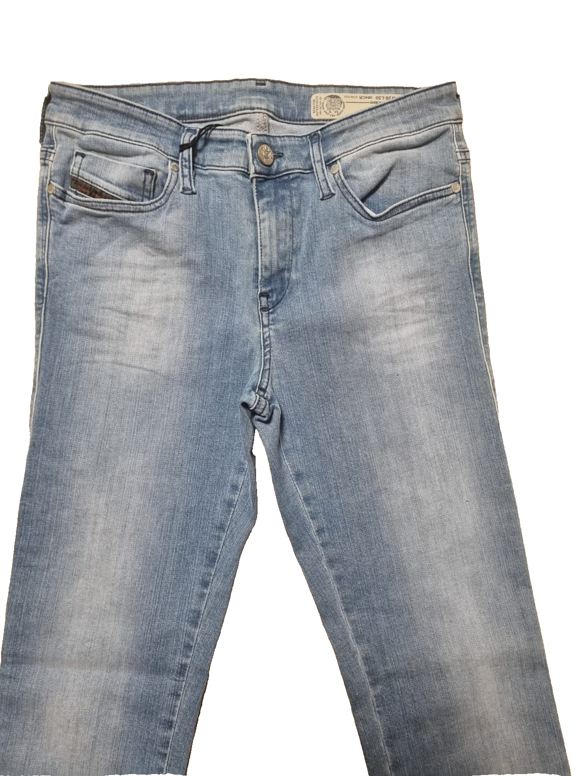 DIESEL Damen Jeans Skinzee W28 L30 Blau Super Slim Skinny Regular Waist K2