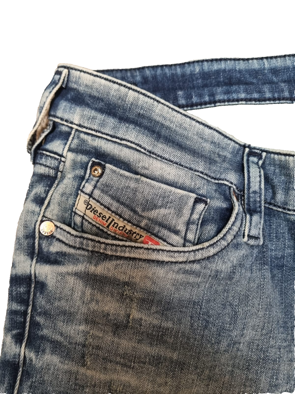 DIESEL Damen Jeans Skinzee-Low-ZIP W29 L32 Blau Super Slim Skinny Low Waist K2