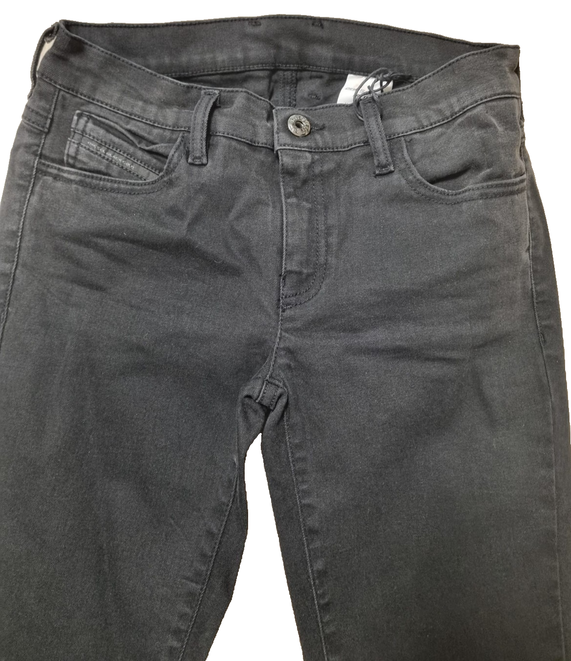 DIESEL Damen Jeans Black Gold W24 | Prototyp Seltenes Einzelstück Made in IT K7