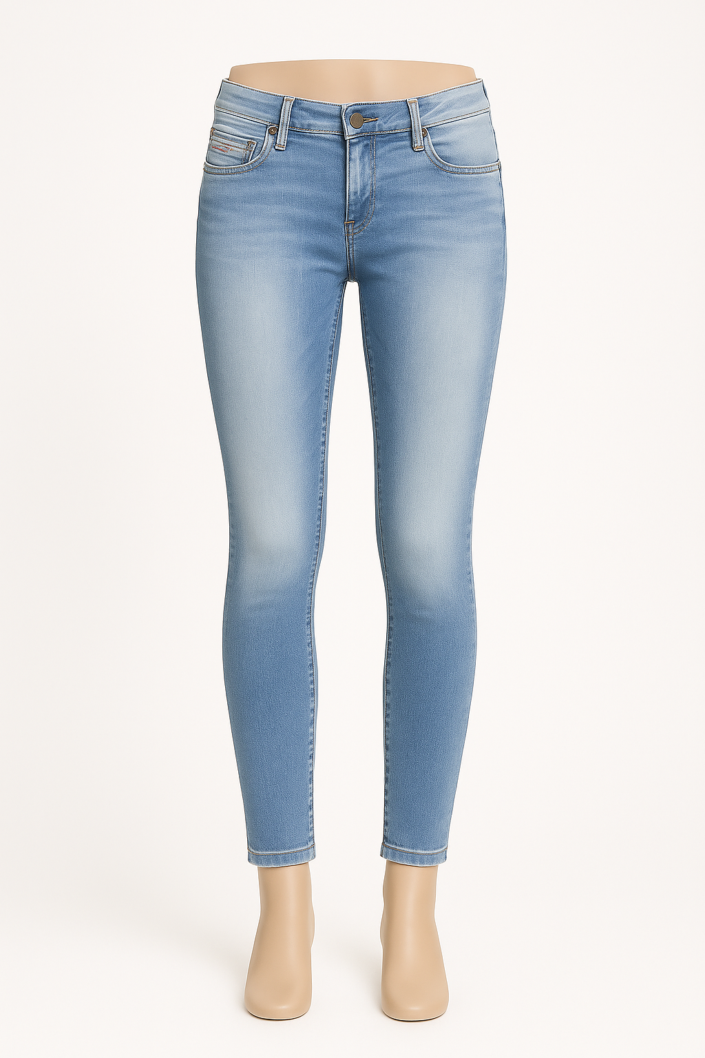 DIESEL Damen Jeans Skinzee-Low 084CR Stretch blau Super Slim Skinny W23 L30 M4