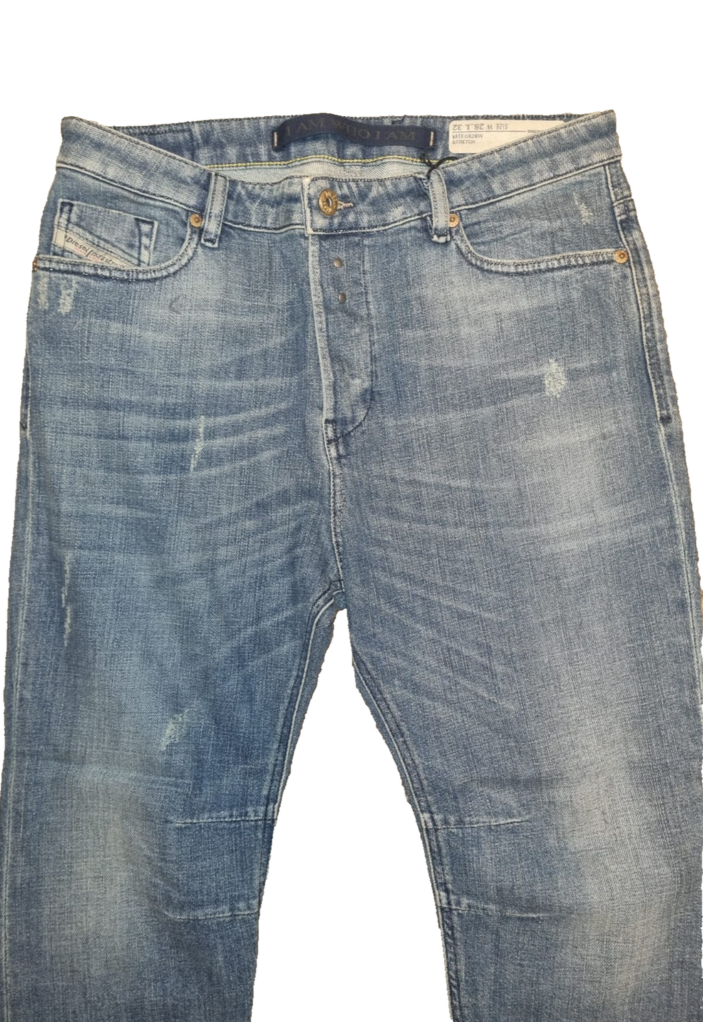 DIESEL Damen Jeans Eazee – Relaxed Boyfriend Low Waist – W28 L32 – Blau M6