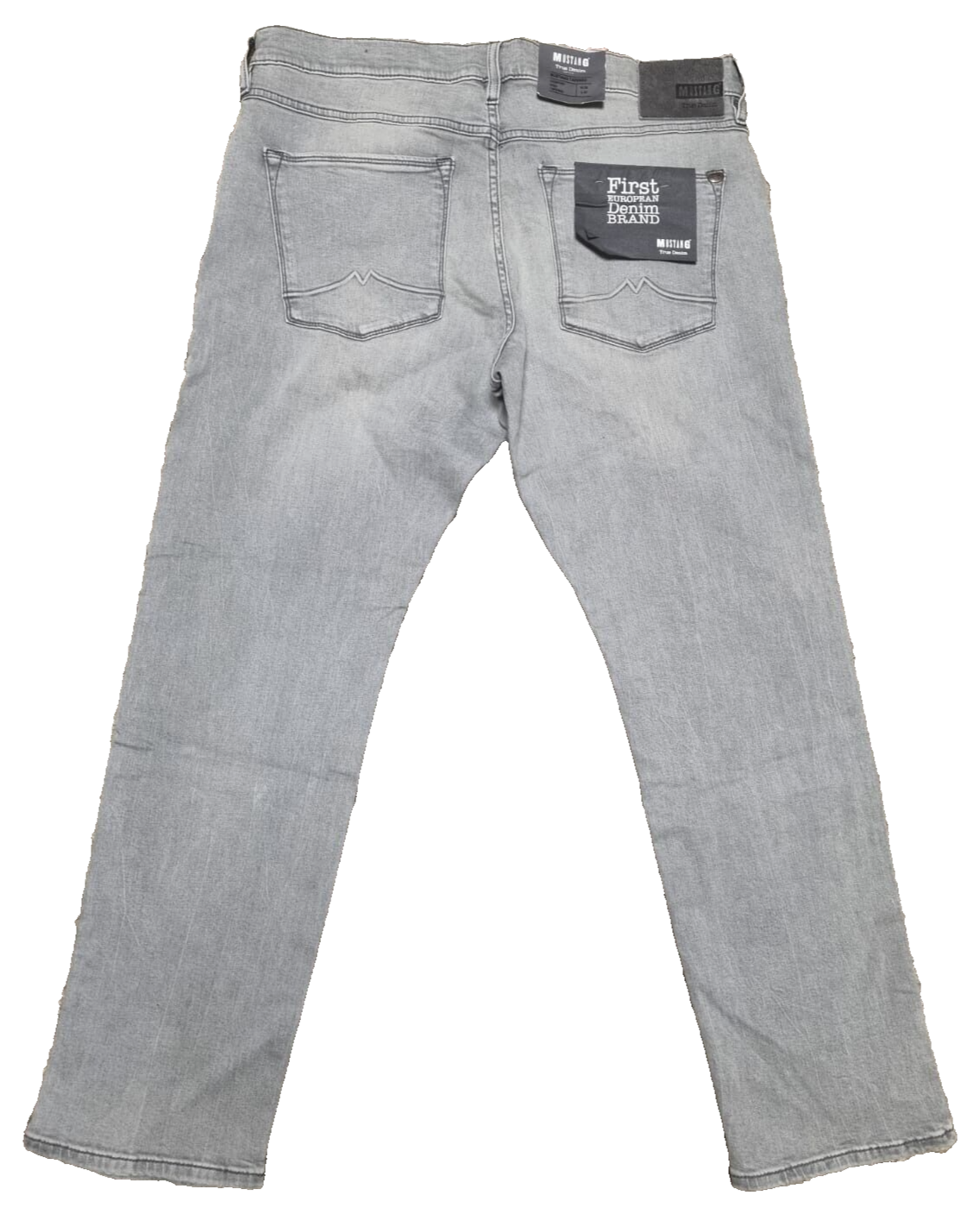 MUSTANG Herren Jeans Tapered Grau W35 L32 | Comfort Fit | High Rise BR1C3