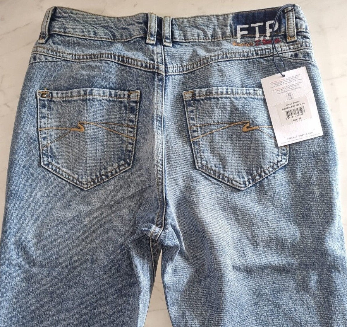 FREEMAN T. Porter Damen Jeans Harper Denim Frauen Hose Women Jeanshose Blau P3B2