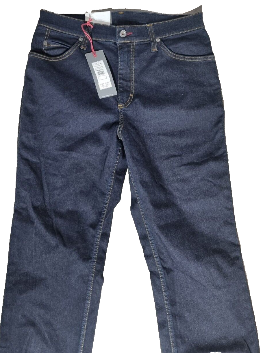 MUSTANG Herren Jeans Tramper Tapered W32 L34 Blau | Slim Medium Schönheitsfehler