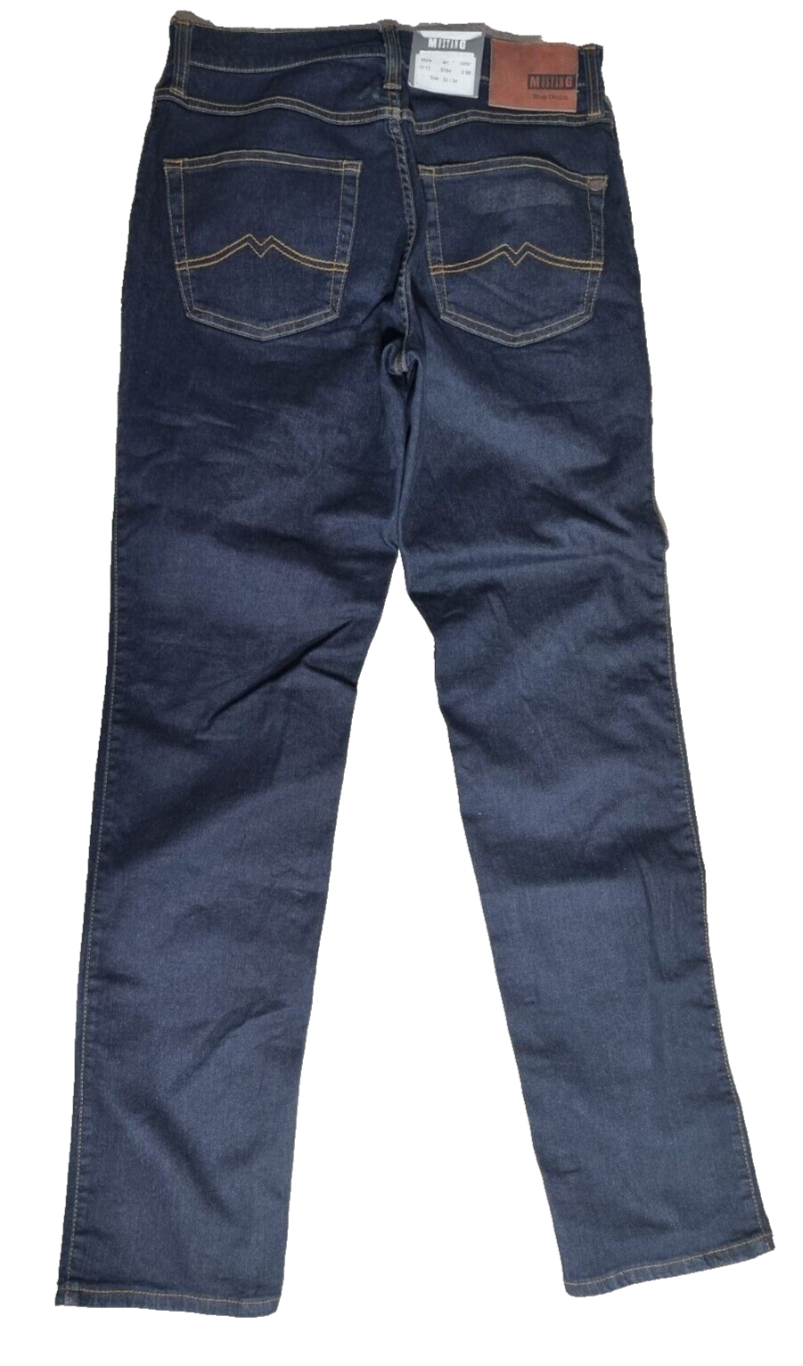 MUSTANG Herren Jeans Tramper Tapered W32 L34 Blau | Slim Medium Schönheitsfehler