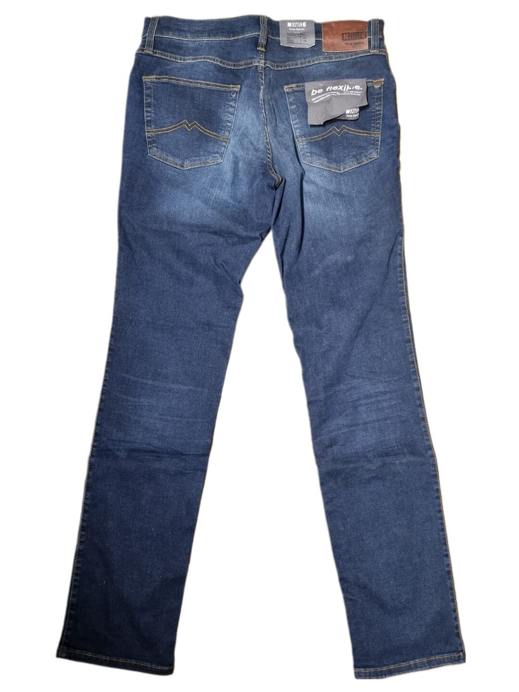MUSTANG Herren Jeans Tramper Tapered W36 L36 Dunkelblau Jeanshose BR2E1