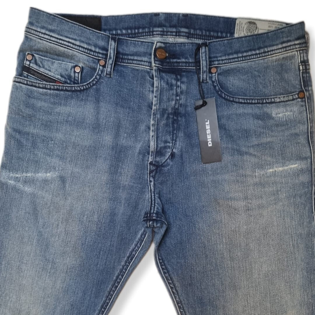Herren Jeans DIESEL TEPPHAR W32 L32 Slim Carrot Blau 084VI Hose