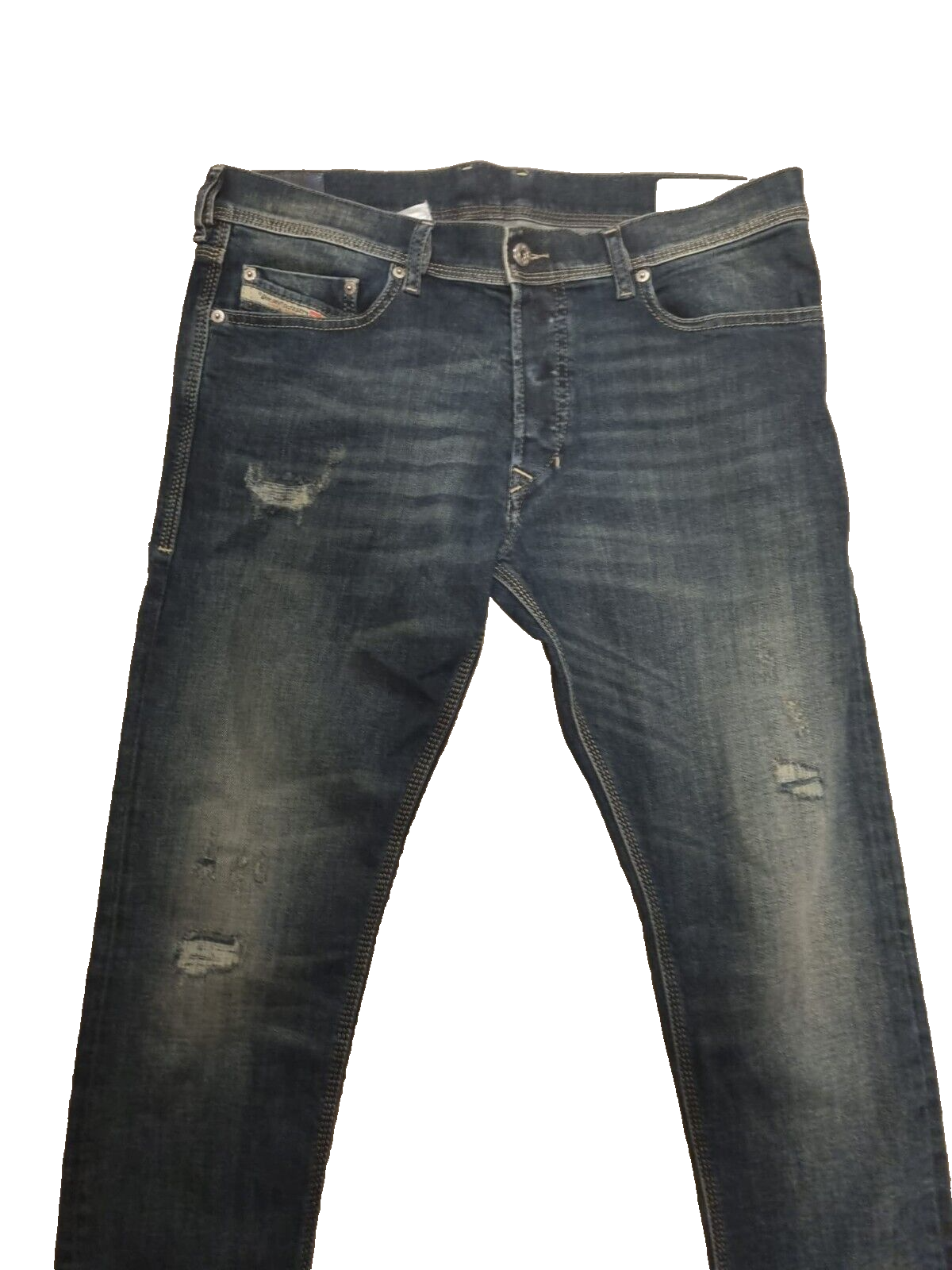 DIESEL Tepphar Herren Jeans W33 L34 Slim Carrot 0860K Stretch Blau SLR9B1