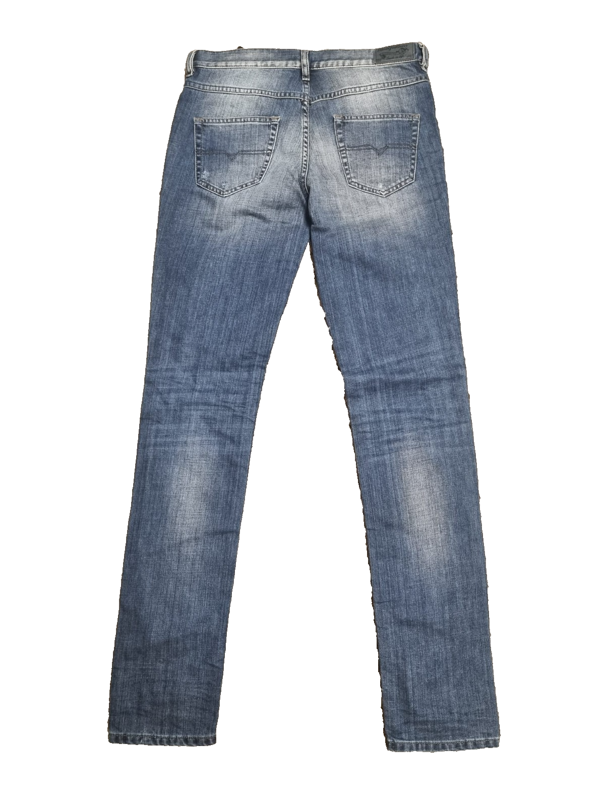 DIESEL Damen Jeans Belthy W26 L34 Slim Straight Blau Low Waist 0SSSJ 0853S M5