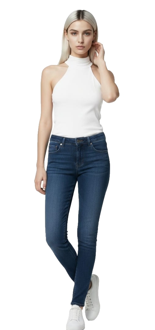 DIESEL Damen Jeans Skinzee-Low W30 L34 | Super Slim Skinny | Blau Stretch