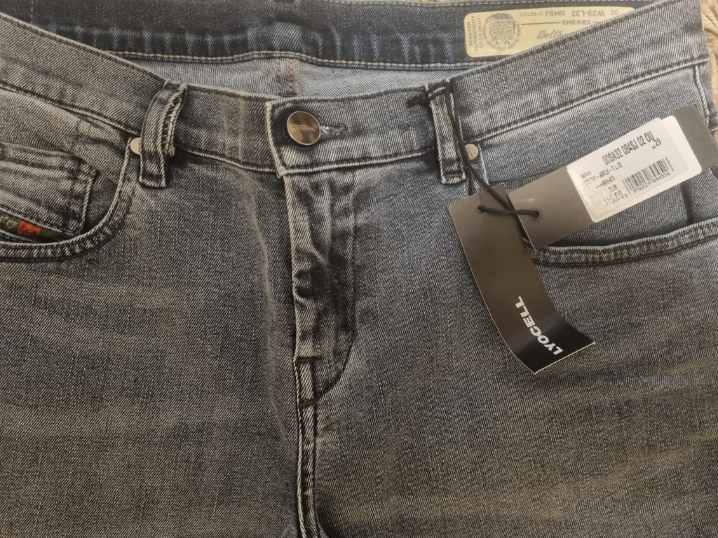 DIESEL Damen Jeans Belty-Ankle W29 L32 Stretch Regular Slim Straight  084S M5