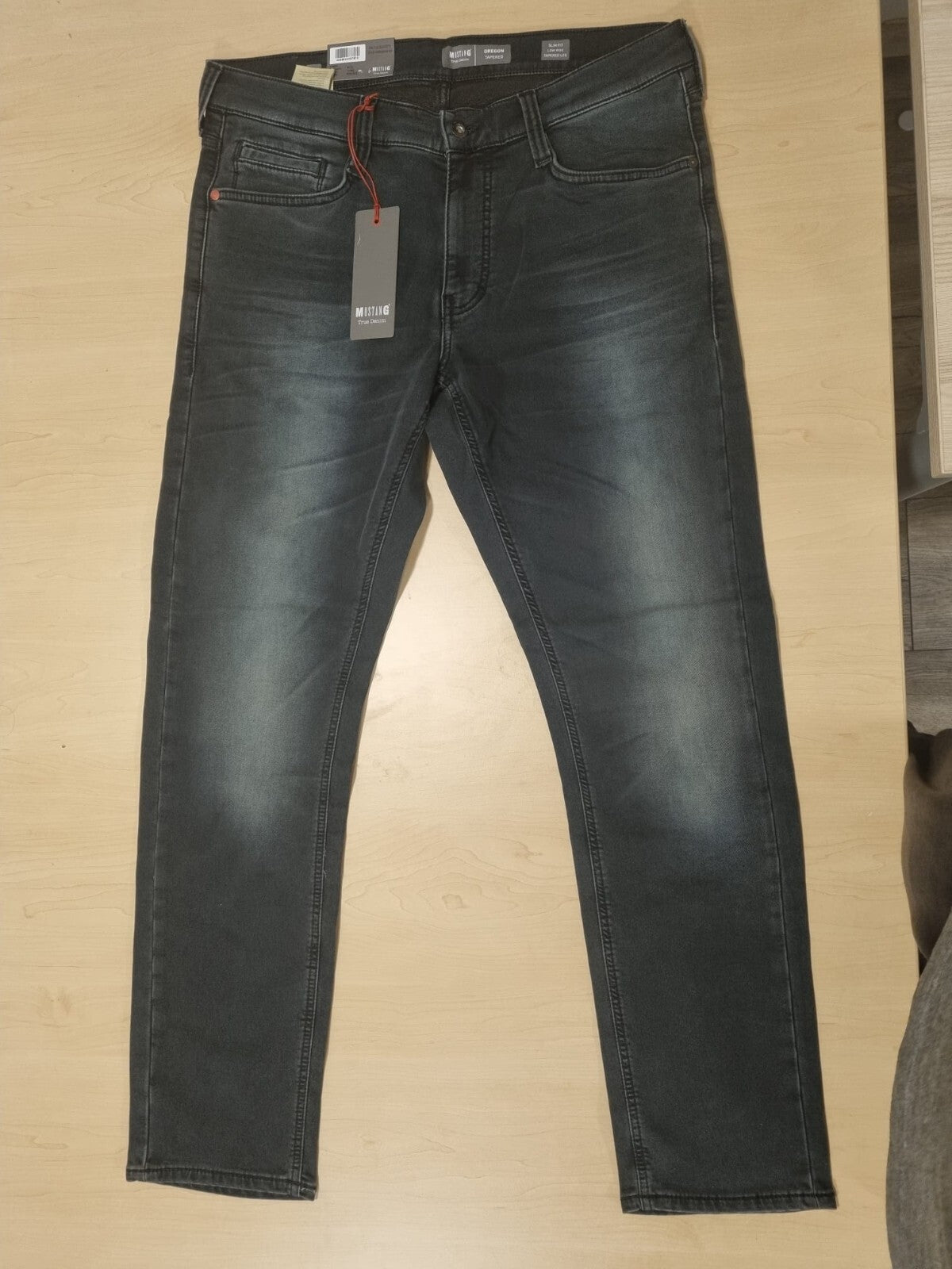 Mustang Herren Jeans Oregon Tapered K W34 L32 - Slim Low Tapered - Dunkelblau D6