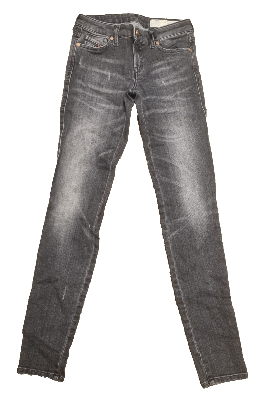 DIESEL Damen Jeans Gracey W23 L32 Super Slim Skinny Grau Low Waist 084NQ M5