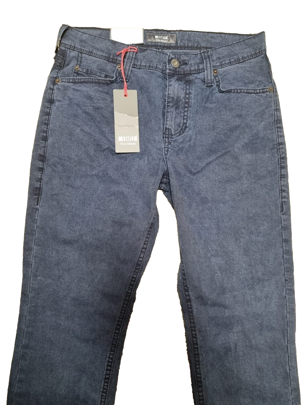 MUSTANG Herren Jeans W30 L32 Blau | Slim Medium Slim | Dünner Stoff BR1C3