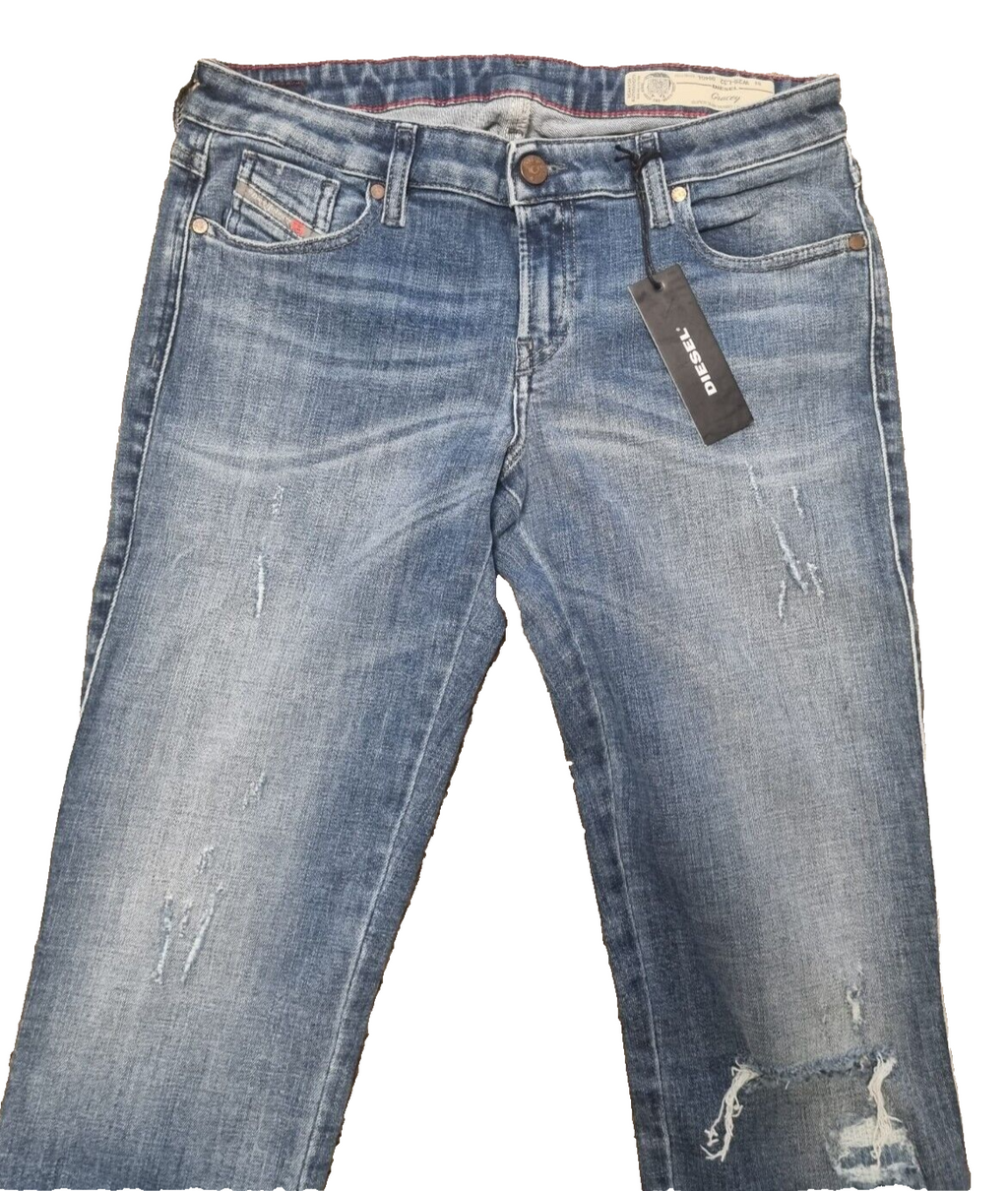 DIESEL Damen Jeans Gracey W28 L32 Blau 084GL Low Waist Skinny Fit  Denim T16