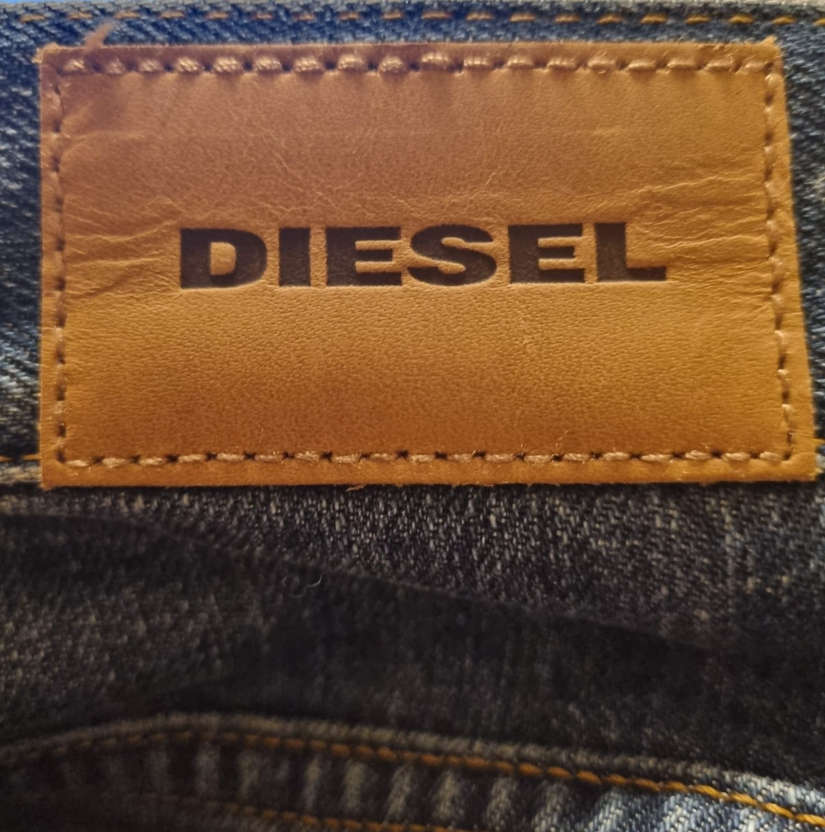 DIESEL Damen Jeans Widee High Waist Regular Straight Blau W28 L30 Stretch