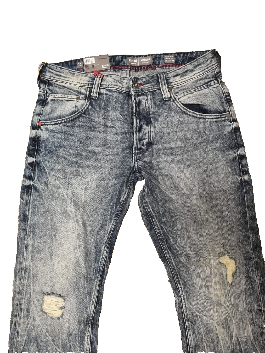 MUSTANG Herren Jeans Michigan W34 L30 Straight Fit Regular Medium NEU M1