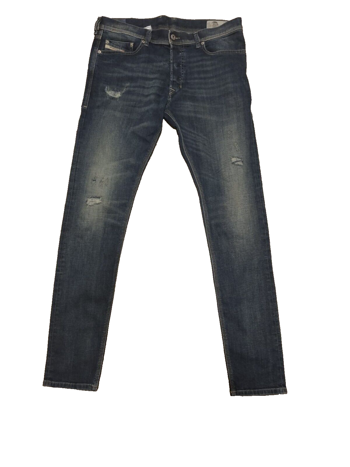 DIESEL Tepphar Herren Jeans W33 L34 Slim Carrot 0860K Stretch Blau SLR9B1