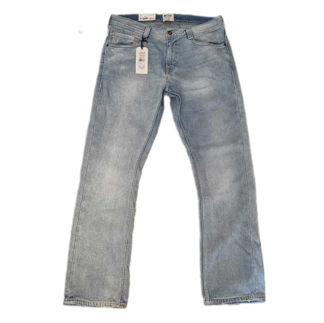 MUSTANG Herren Jeans Oregon Slim Low Straight W34 L32 Blau Mod 1006782