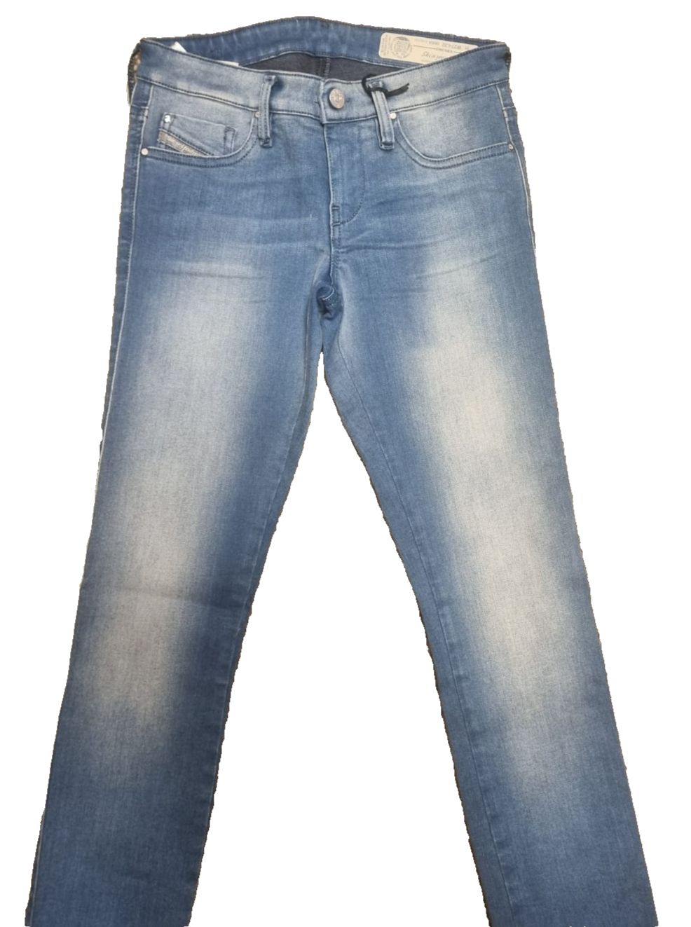DIESEL Damen Jeans Skinzee-Low-S W27 L32 Blau Super Slim Skinny 9990UT 084IA