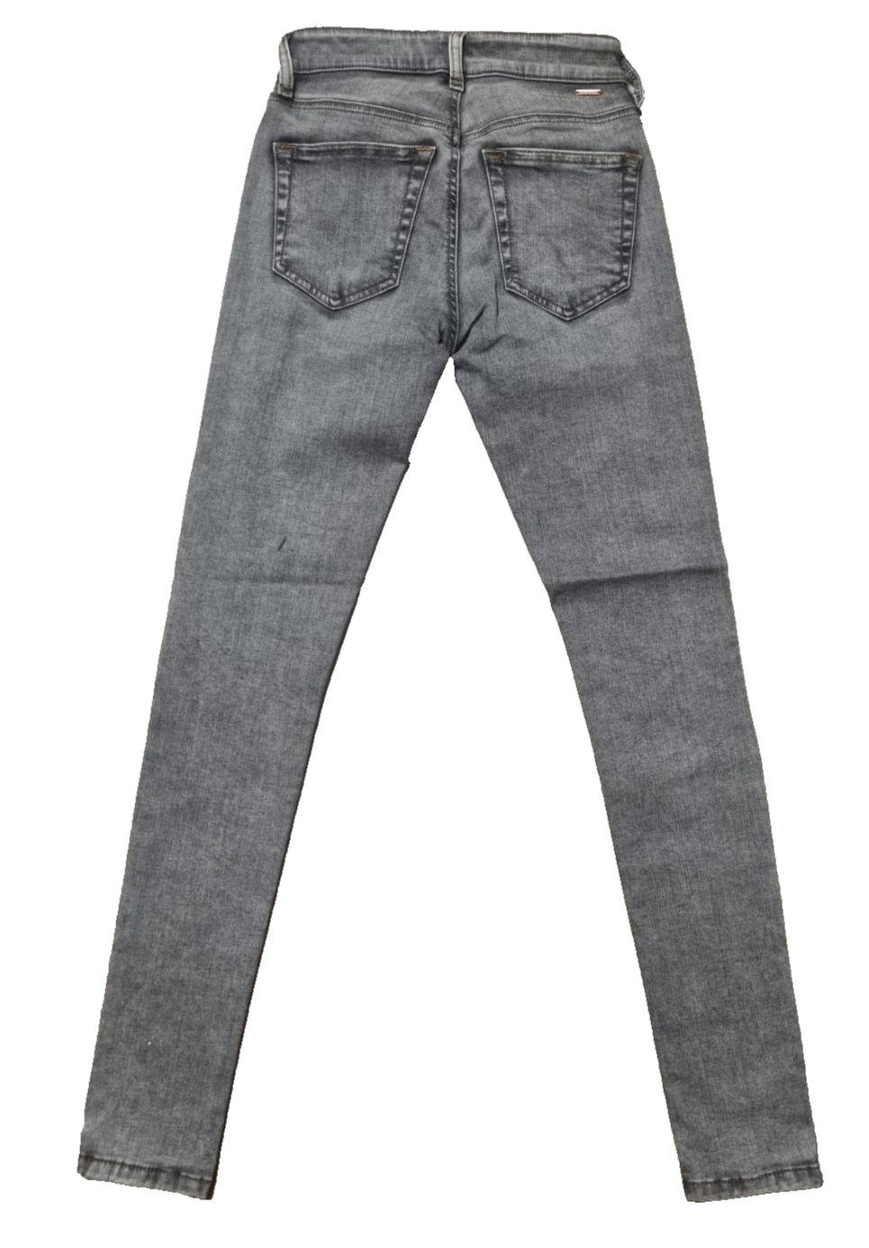 DIESEL Damen Jeans Slandy W24 L30 Grau Super Slim Skinny Regular Waist 00SXJM K2