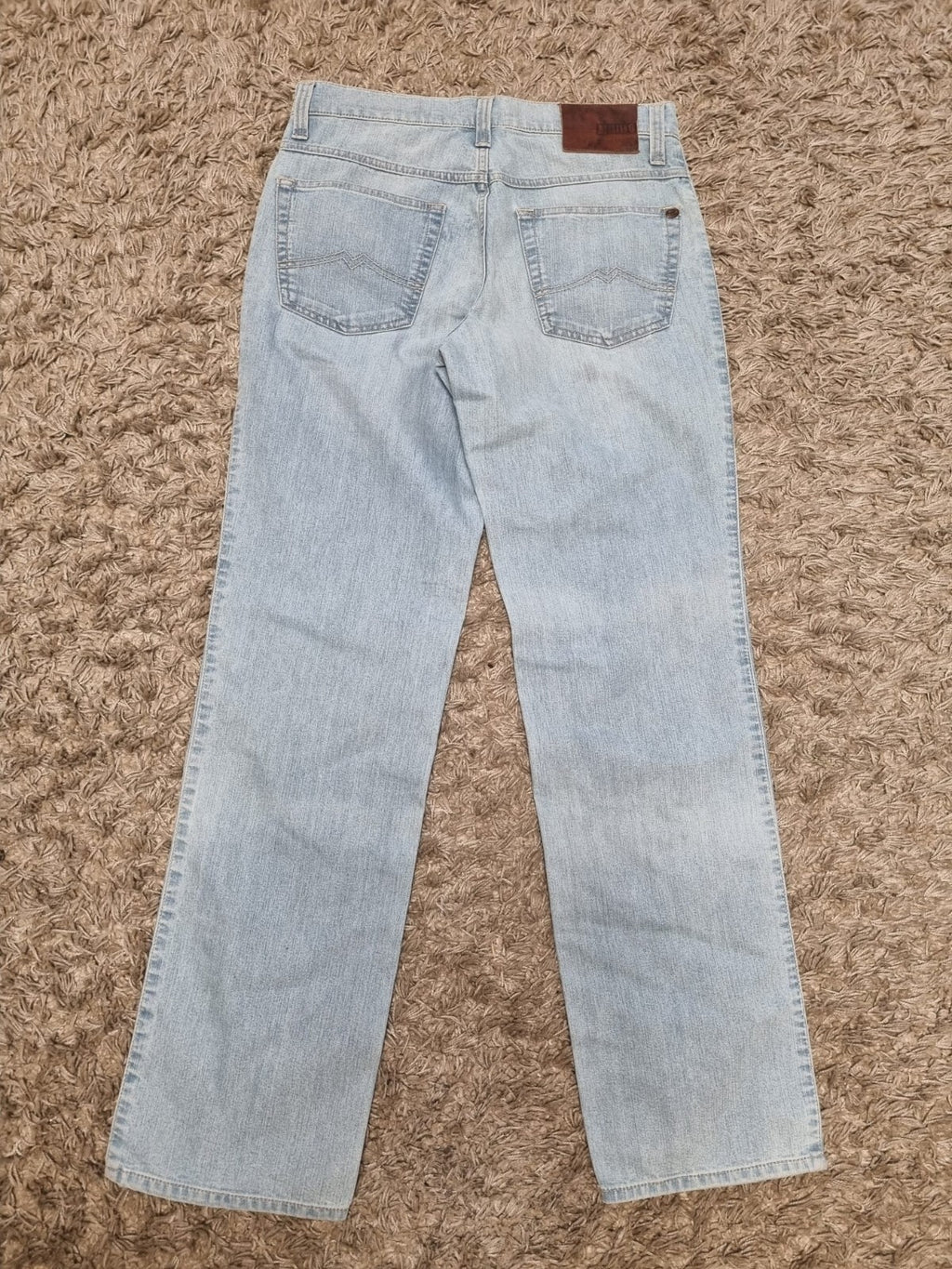 MUSTANG Herren Jeans Tramper W33 L34 Slim Medium Straight Hellblau BR3E3