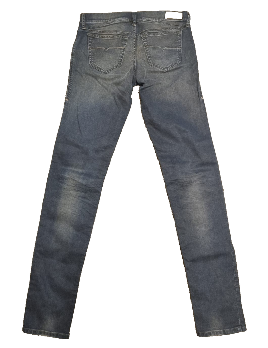 DIESEL Damen Jeans GETLEGG Slim Skinny Low Waist Grau 00CSDP0607Y W28 L34