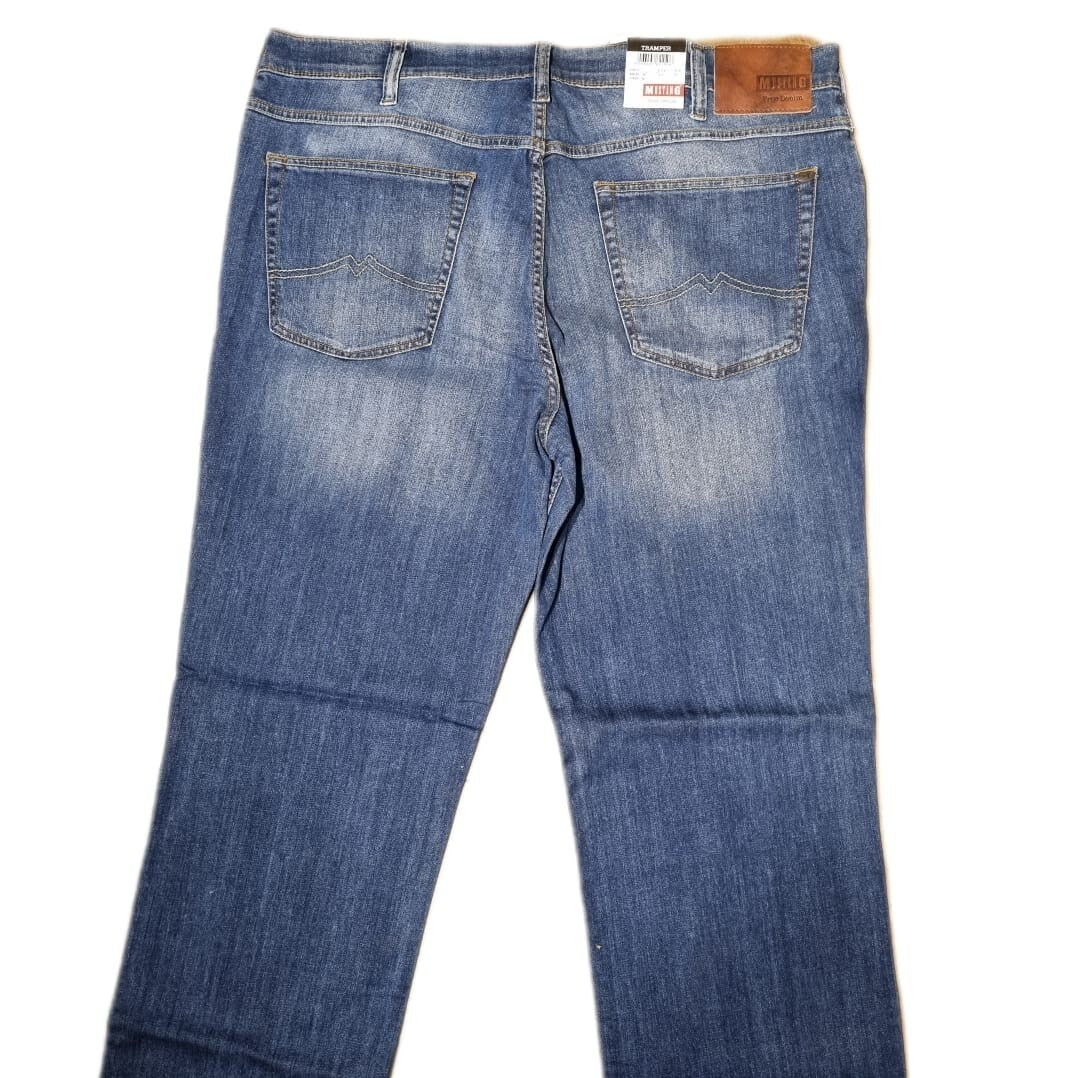 MUSTANG Herren Jeans Tramper Slim Medium Straight W42 L34 Blau BR2E1
