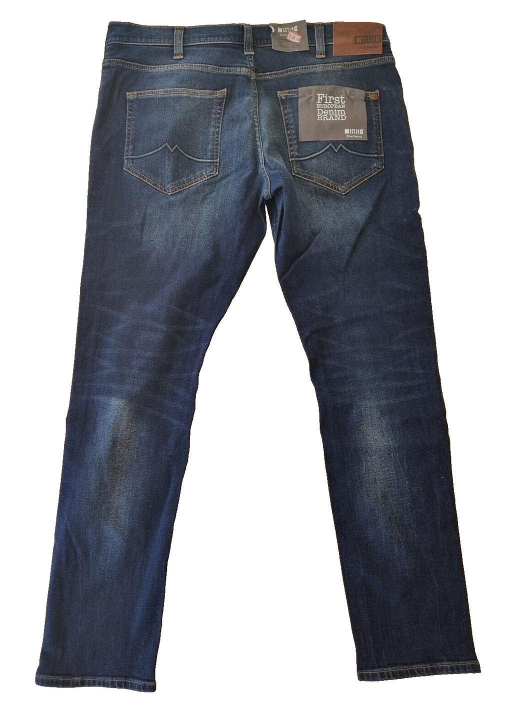 MUSTANG Herren Jeans Oregon Tapered W38 L32 | Slim Fit Low Waist Tapered Blau E6