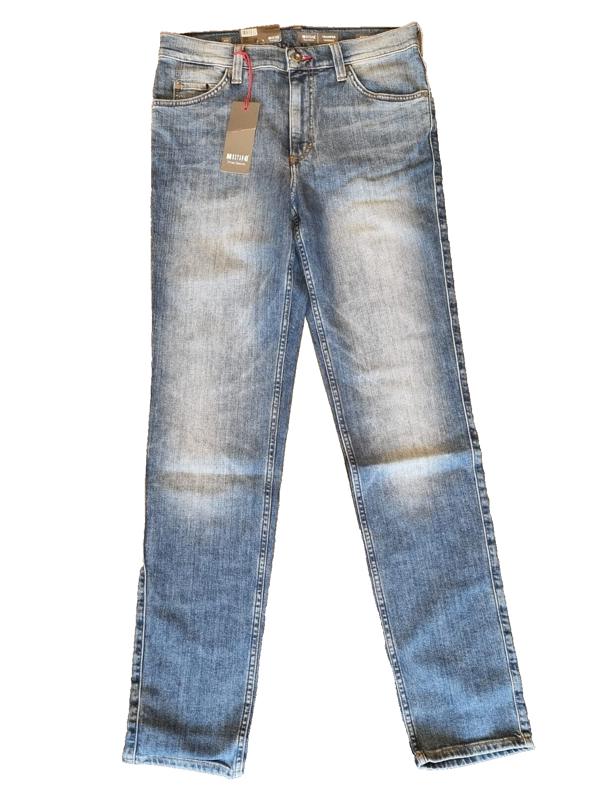 MUSTANG Herren Jeans Tramper Tapered W32 L34 Slim Fit Blau Medium Rise