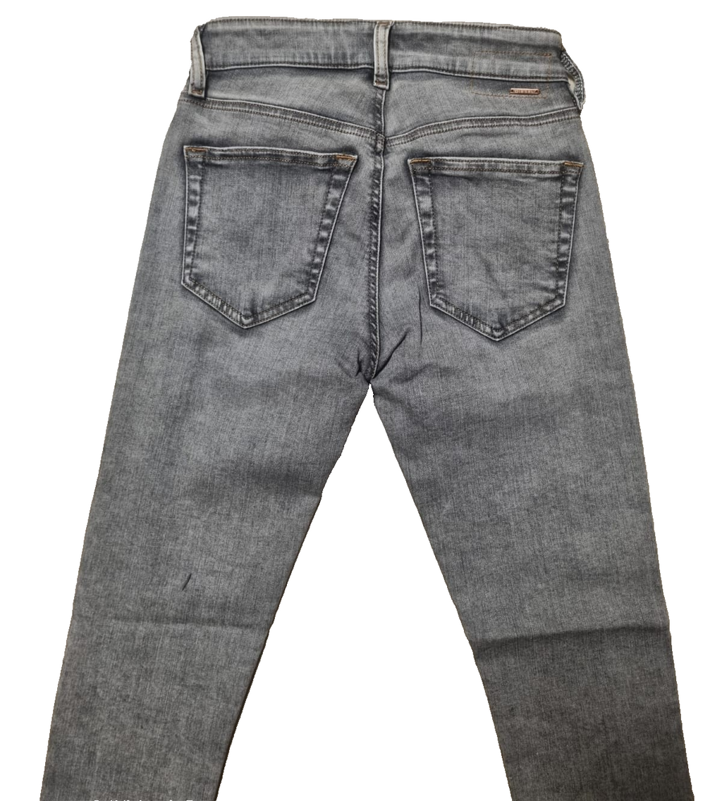 DIESEL Damen Jeans Slandy W24 L30 Grau Super Slim Skinny Regular Waist 00SXJM K2