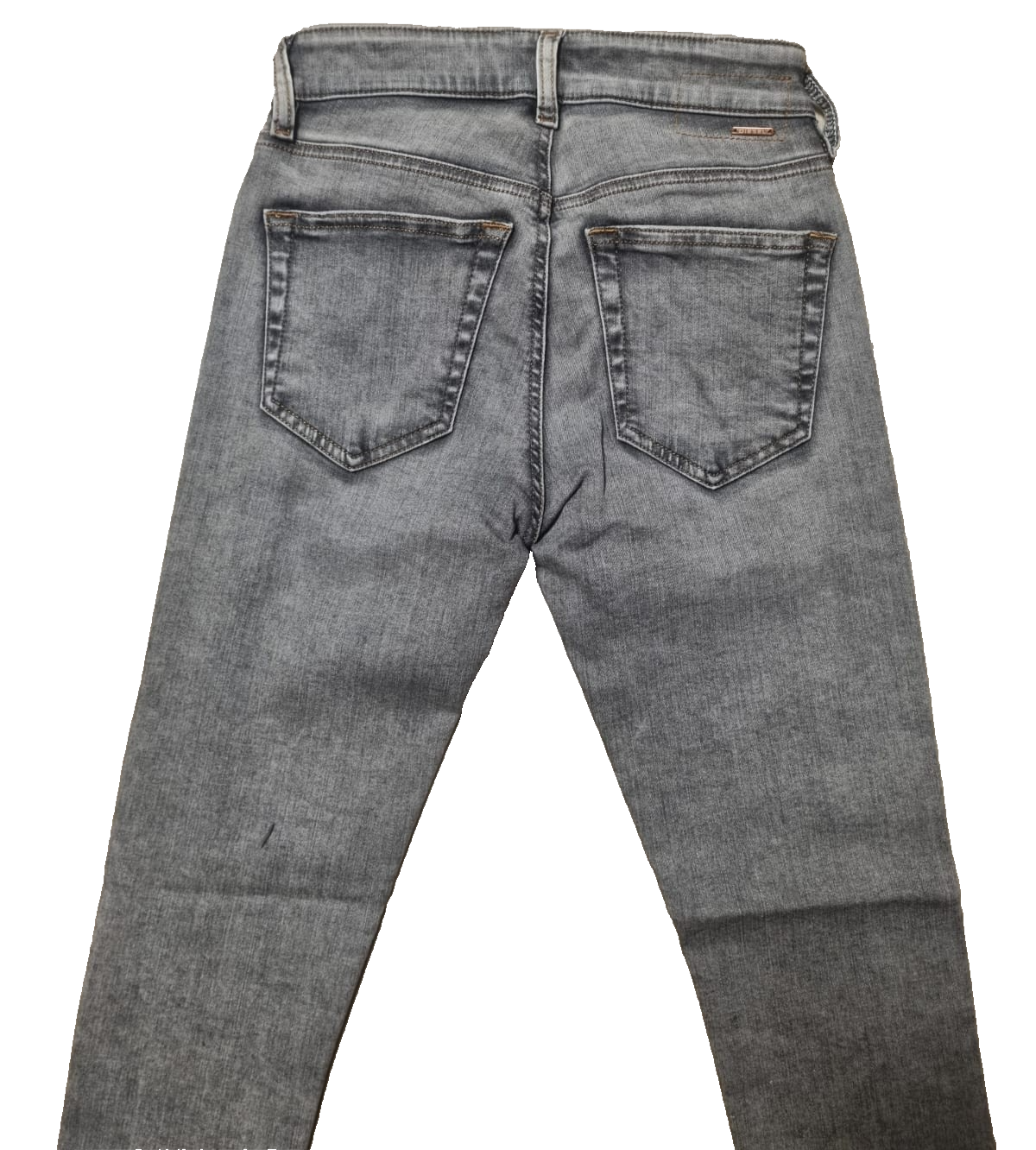 DIESEL Damen Jeans Slandy W24 L30 Grau Super Slim Skinny Regular Waist 00SXJM K2