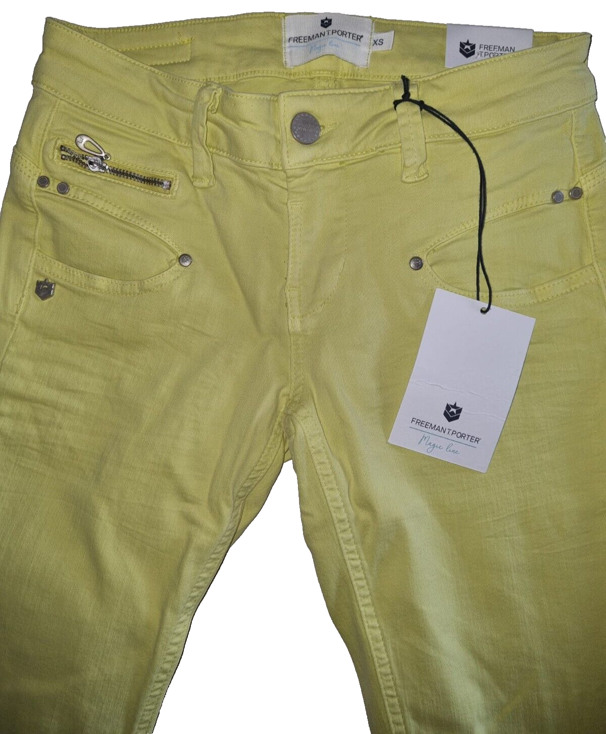 FREEMAN T. Porter Damen Jeans ALEXA CR Frauen Hose S Jeanshose Gelb Gr. L PL3B1