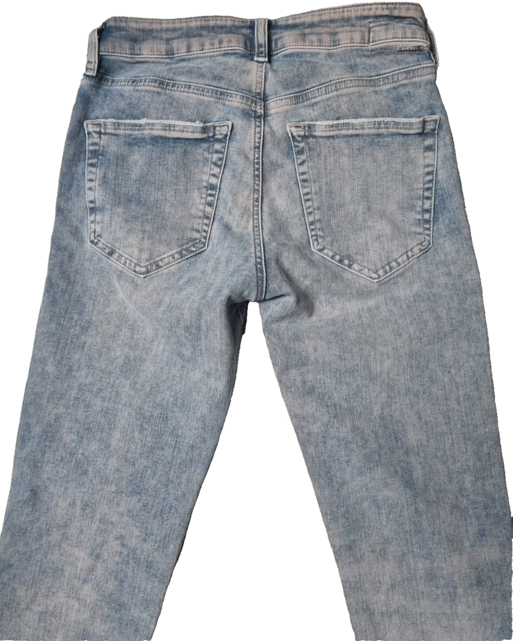 DIESEL Damen Jeans SLANDY W26 L30 Super Slim Skinny Hellblau Stretch 00SXJM 084V