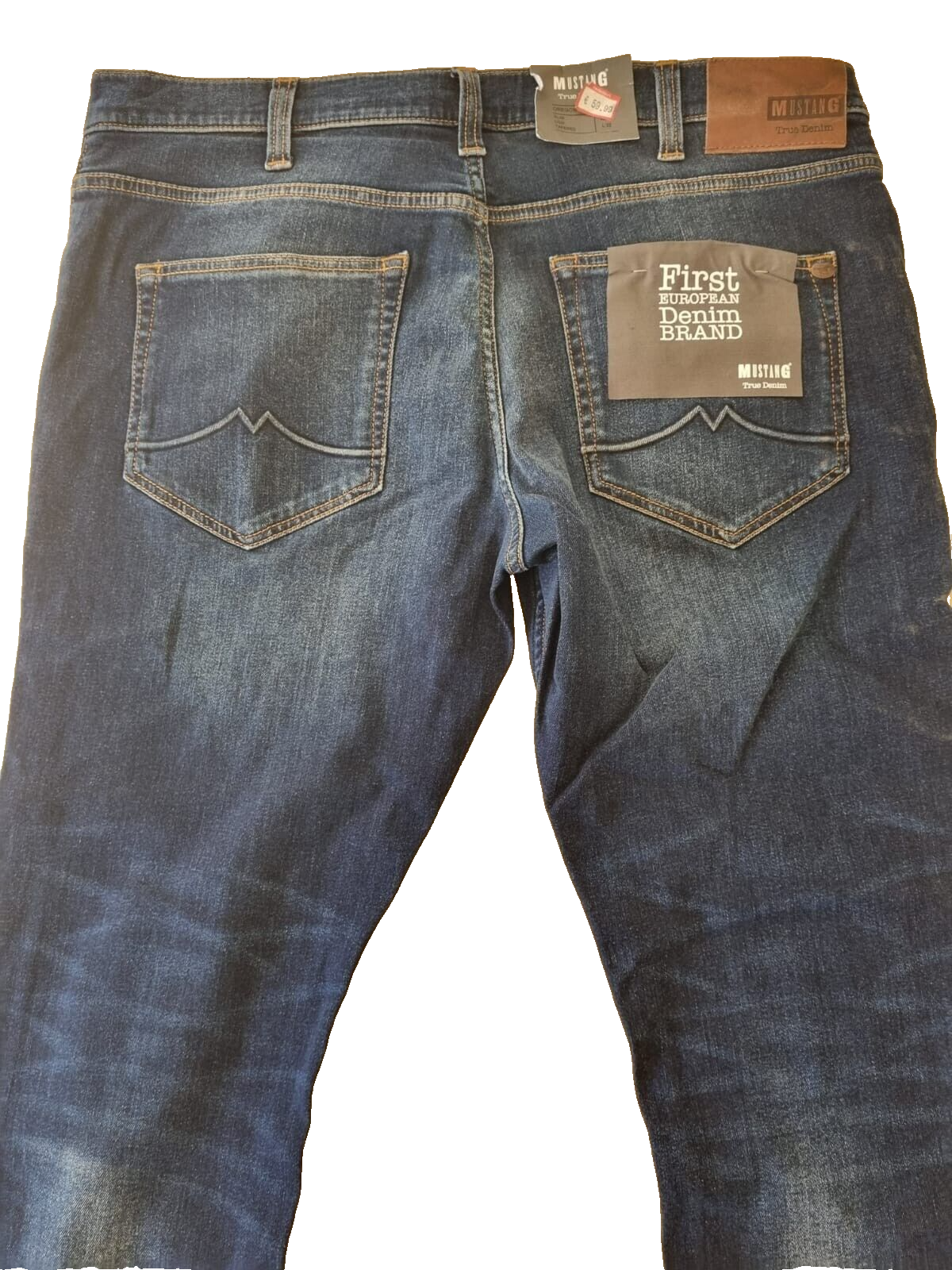 MUSTANG Herren Jeans Oregon Tapered W38 L32 | Slim Fit Low Waist Tapered Blau E6