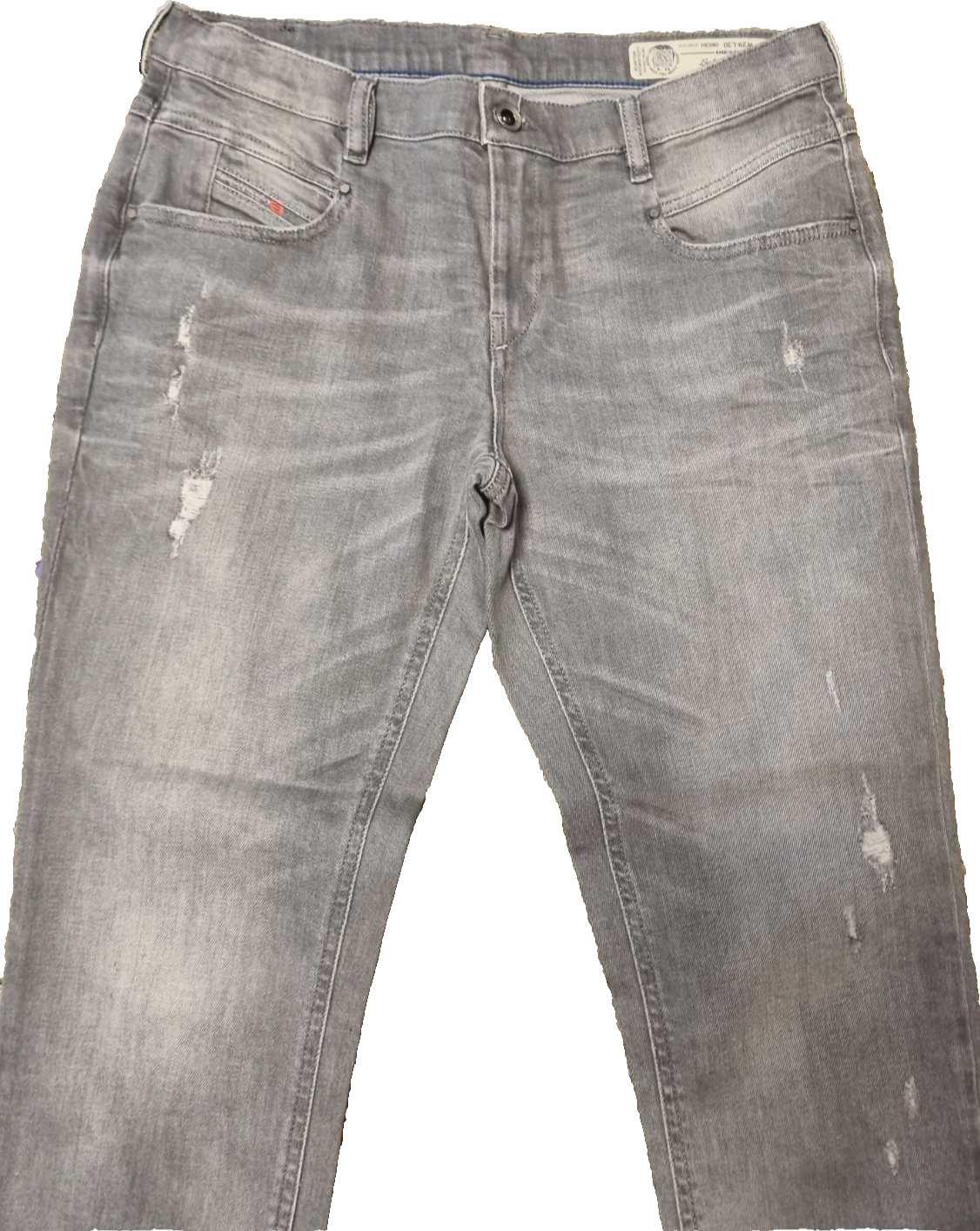 DIESEL Damen Jeans Belthy-Ankle W29 L30 Grau Regular Slim Straight 00SUKH M2