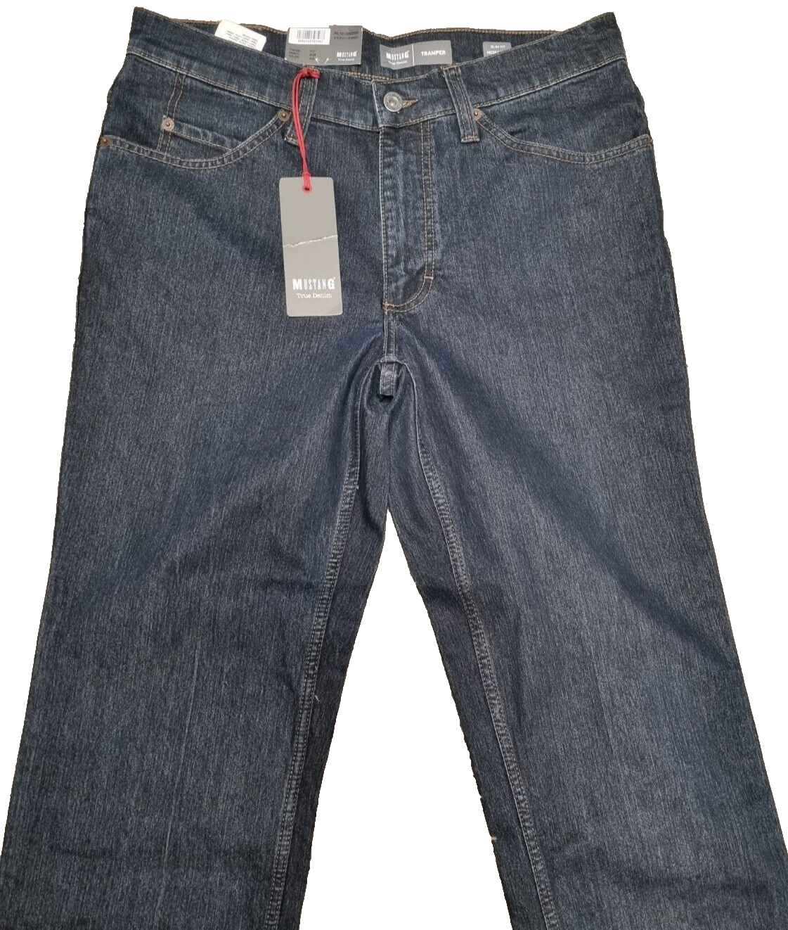 MUSTANG Herren Jeans Tramper W34 L30 Dunkelblau | Slim Medium Straight BR1C3