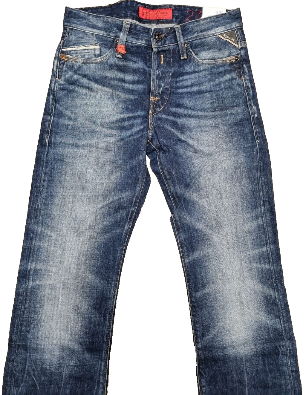 REPLAY Herren Jeans WAITOM M983 | Regular Fit | Dunkelblau Denim | W27 L32 BR1C1