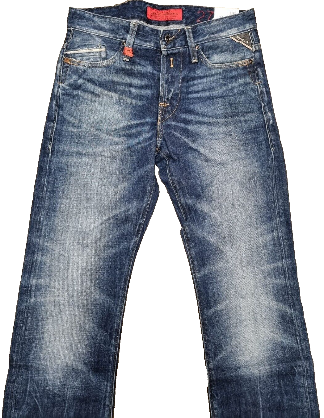 REPLAY Herren Jeans WAITOM M983 | Regular Fit | Dunkelblau Denim | W27 L32 BR1C1