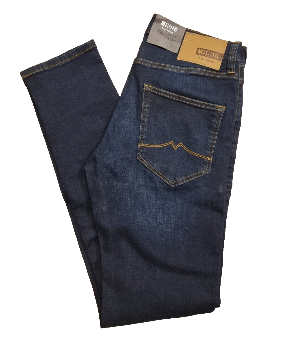 MUSTANG Herren Jeans Vegas Slim Fit Dunkelblau Stretch Denim Modell 1005372 SLR6