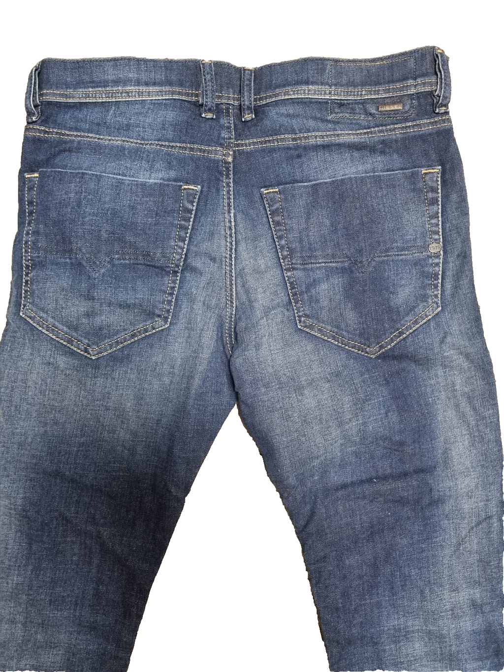 DIESEL Tepphar Herren Jeans W30 L32 Slim Carrot 00CKRI 084GR Stretch Blau M2
