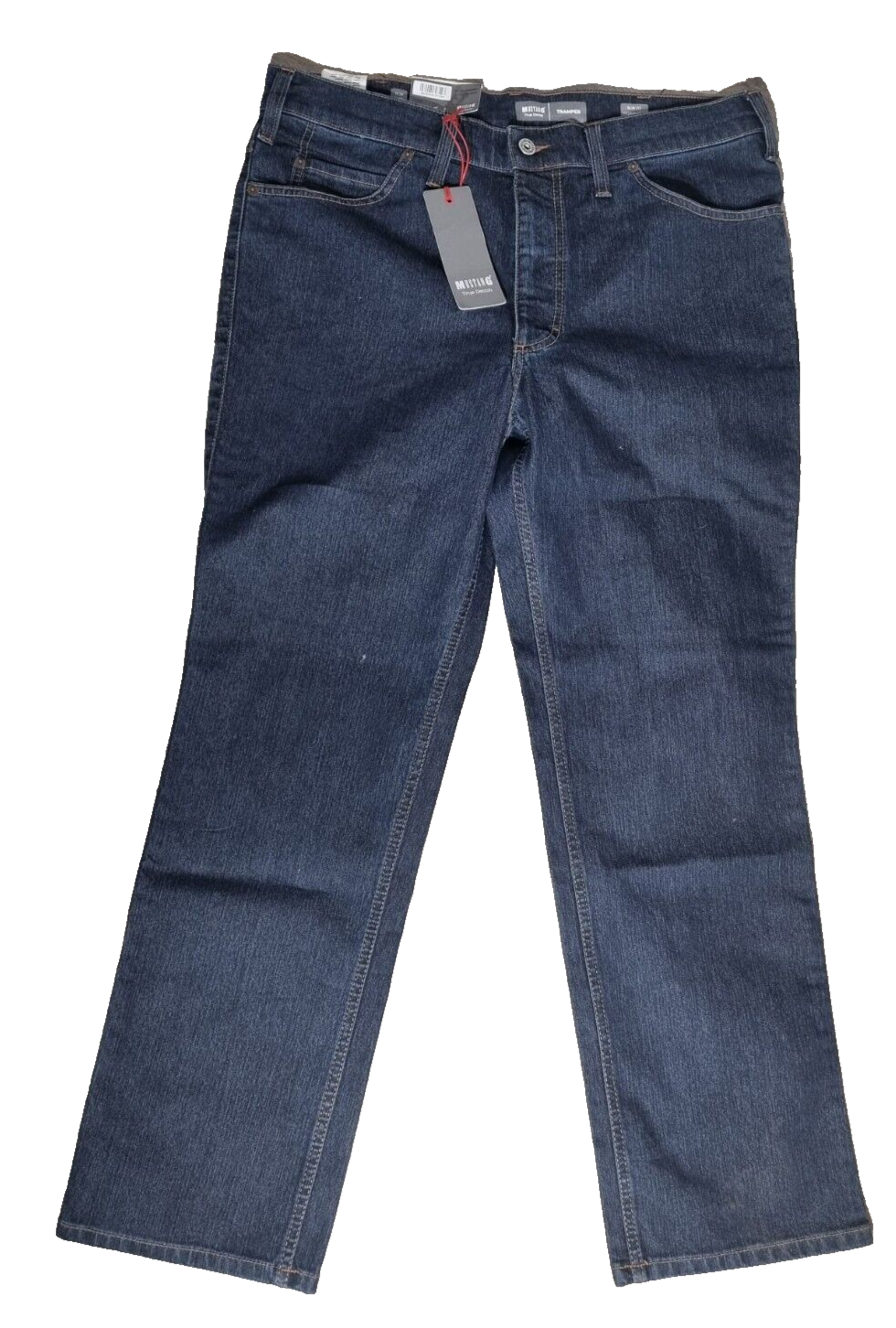 MUSTANG Herren Jeans Traper W38 L30 Blau | Slim Medium Straight BR1C3