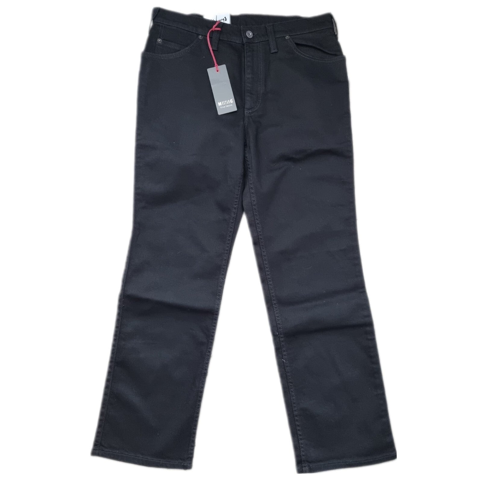 MUSTANG Tramper Herren Jeans Denim Schwarz W34 L32 Slim Medium 4000-940 BR1E3